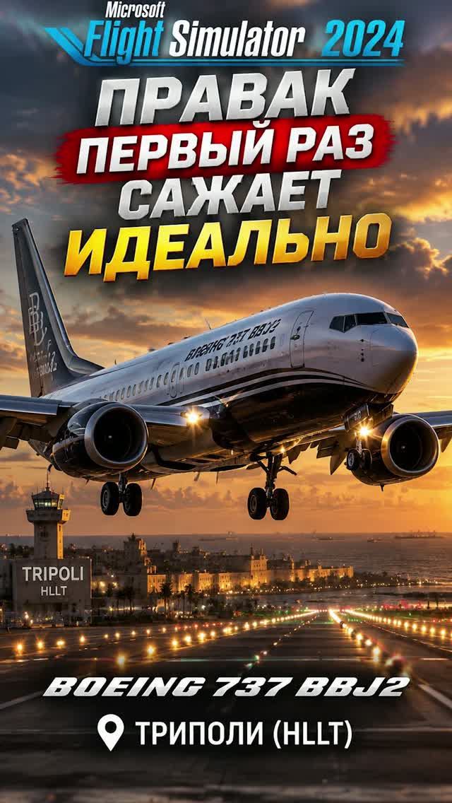 MSFS2024 - ПРАВАК САЖАЕТ BOEING 737BBJ2