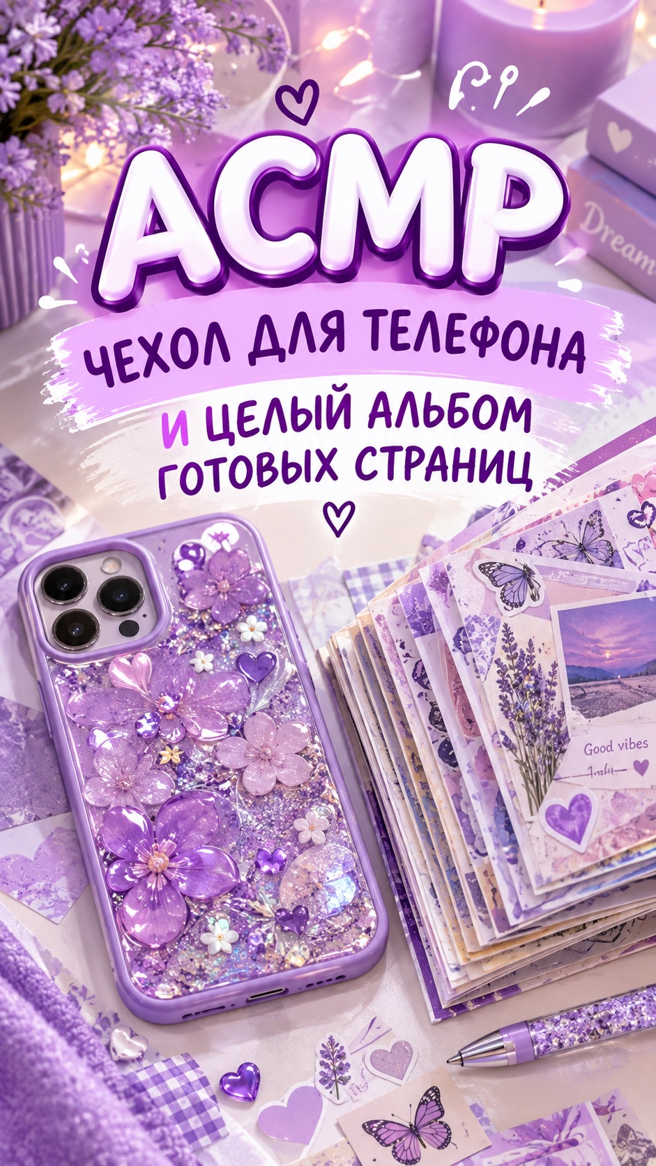 АСМР СОЗДАЕМ ЧЕХОЛ ДЛЯ ТЕЛЕФОНА