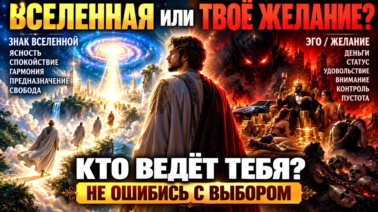 ЭТО ЗНАК ВСЕЛЕННОЙ ИЛИ ТВОЁ ЖЕЛАНИЕ? КАК ПОНЯТЬ, КУДА ТЕБЯ ВЕДУТ!
