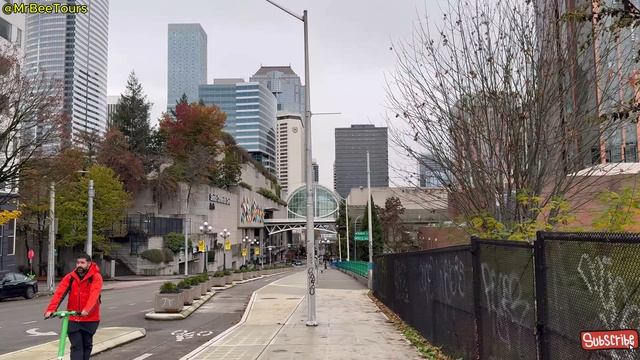 🇺🇸 Сиэтл, США - Рождественская прогулка в День благодарения🍂 2026 / 4K