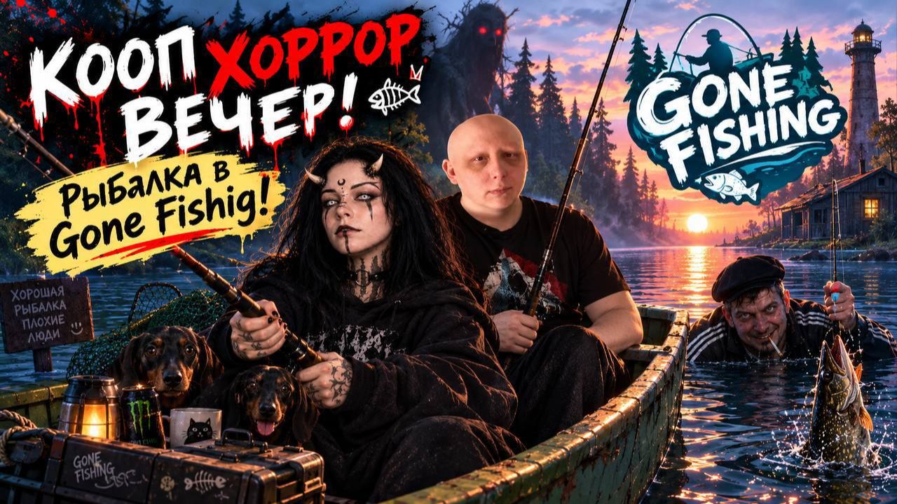🟦2🟦Коопим рыбачим боимся C @bald_streamer_  🟦 Gone Fishing 🟦
