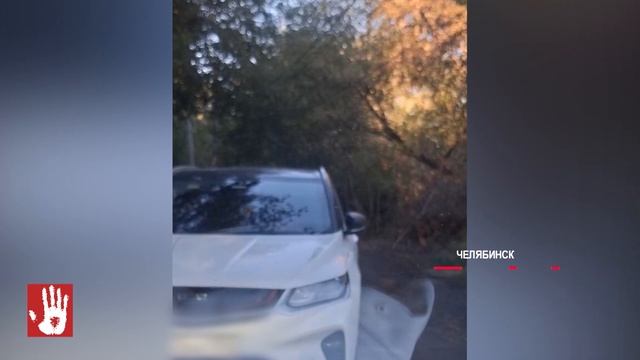 Включила аварийку и ушла. Челябинка перегородила проезд нескольким машинам