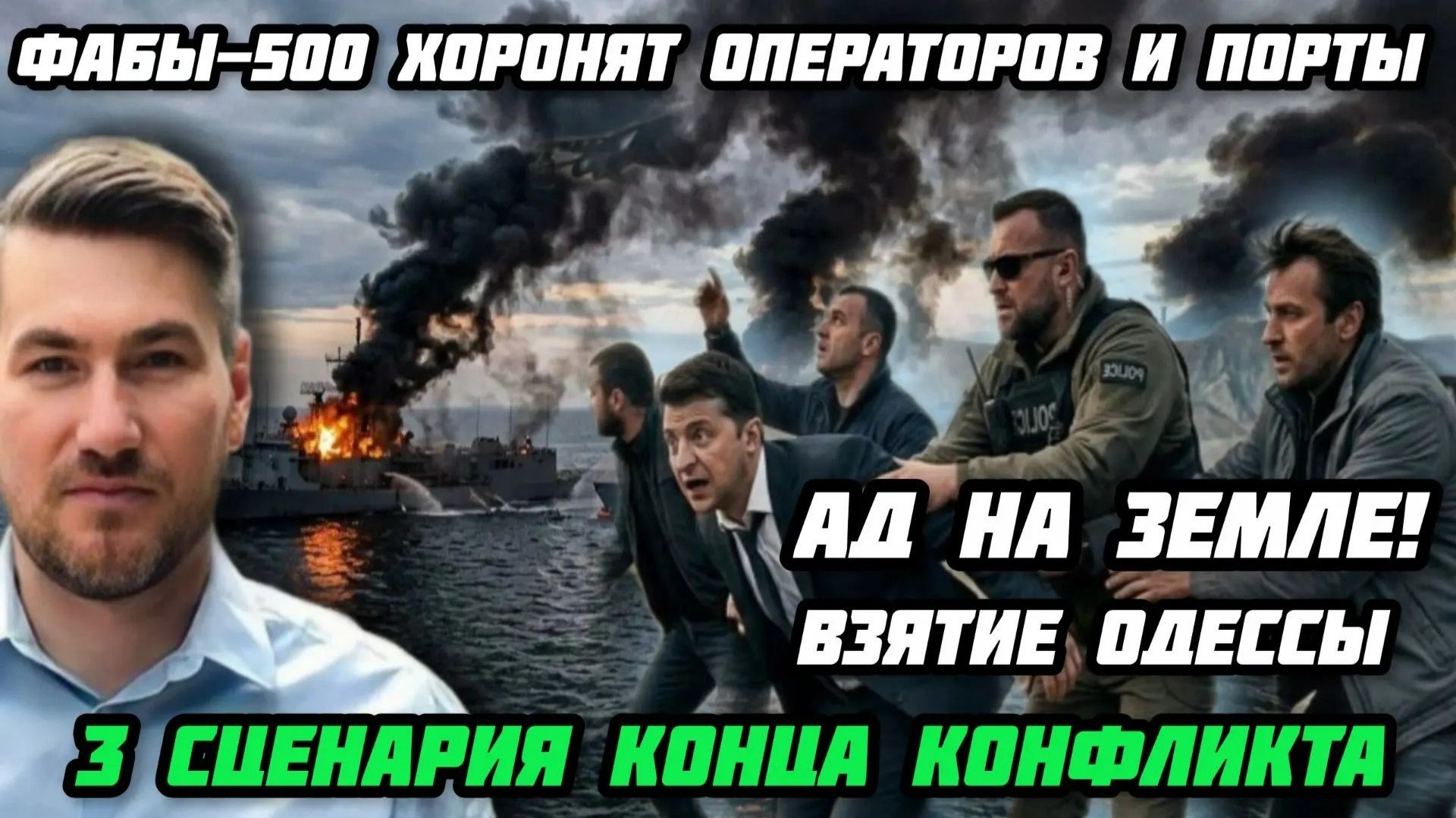 Ад на земле! ФАБы-500 хоронят операторов и порты. Взятие Одессы. 3 сценария конца конфликта