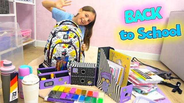 Настя готовится к школе новая канцелярия Back To SCHOOL 2022 My Little Nastya