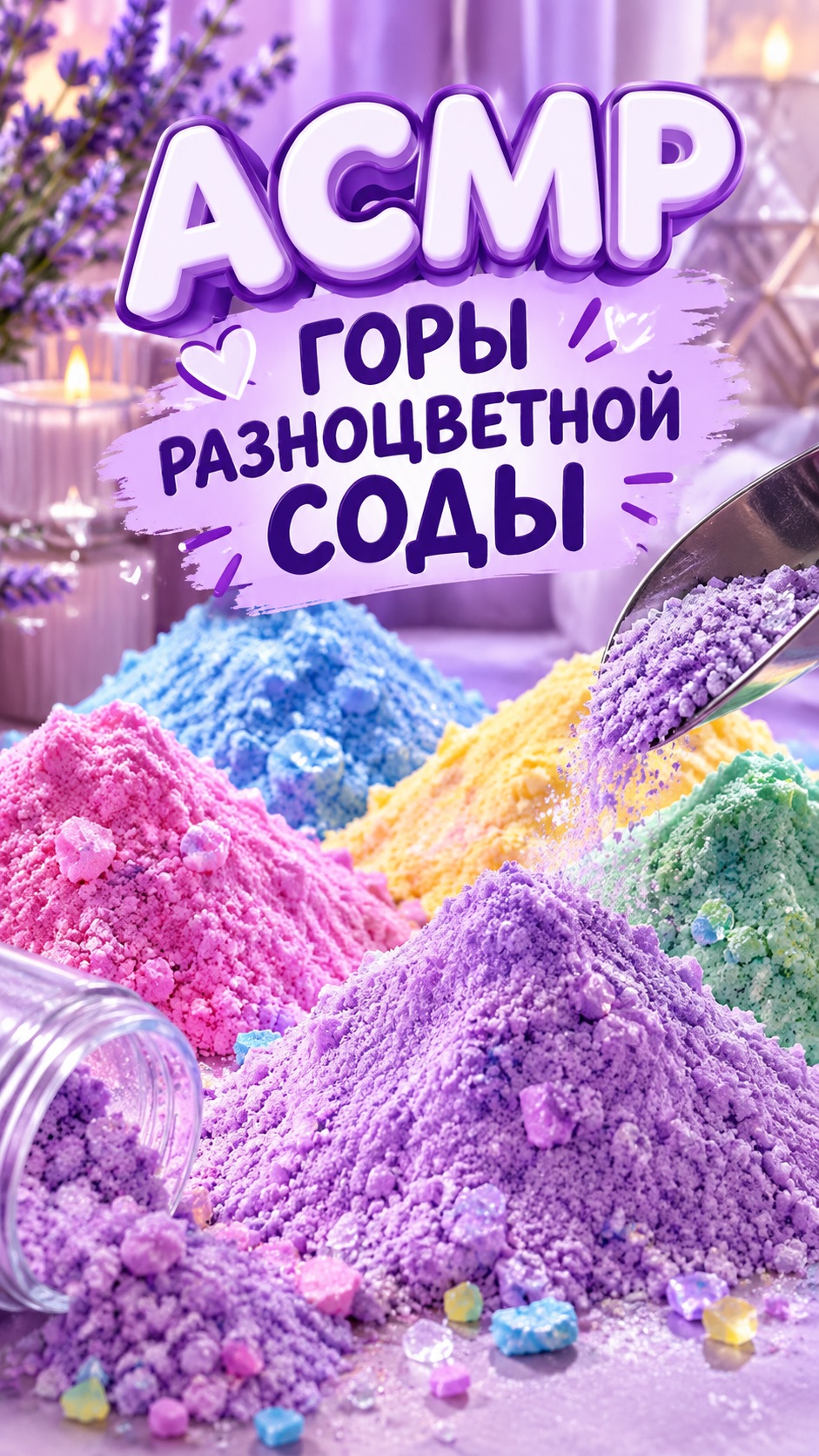 АСМР ГОРЫ РАЗНОЦВЕТНОЙ СОДЫ