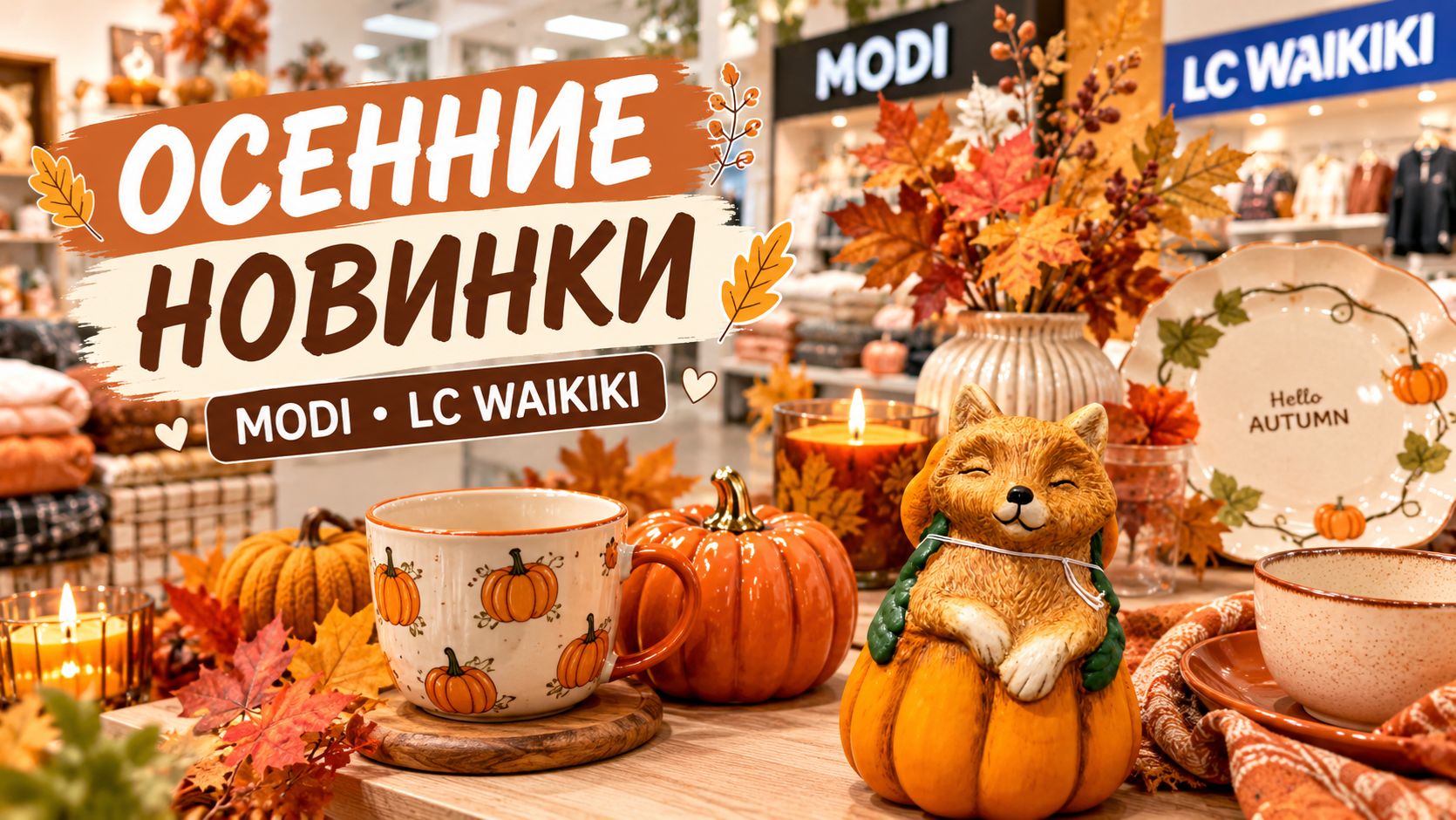 ОСЕННИЕ НОВИНКИ 🍂 | MODI и LC Waikiki — посуда, декор и уют для дома