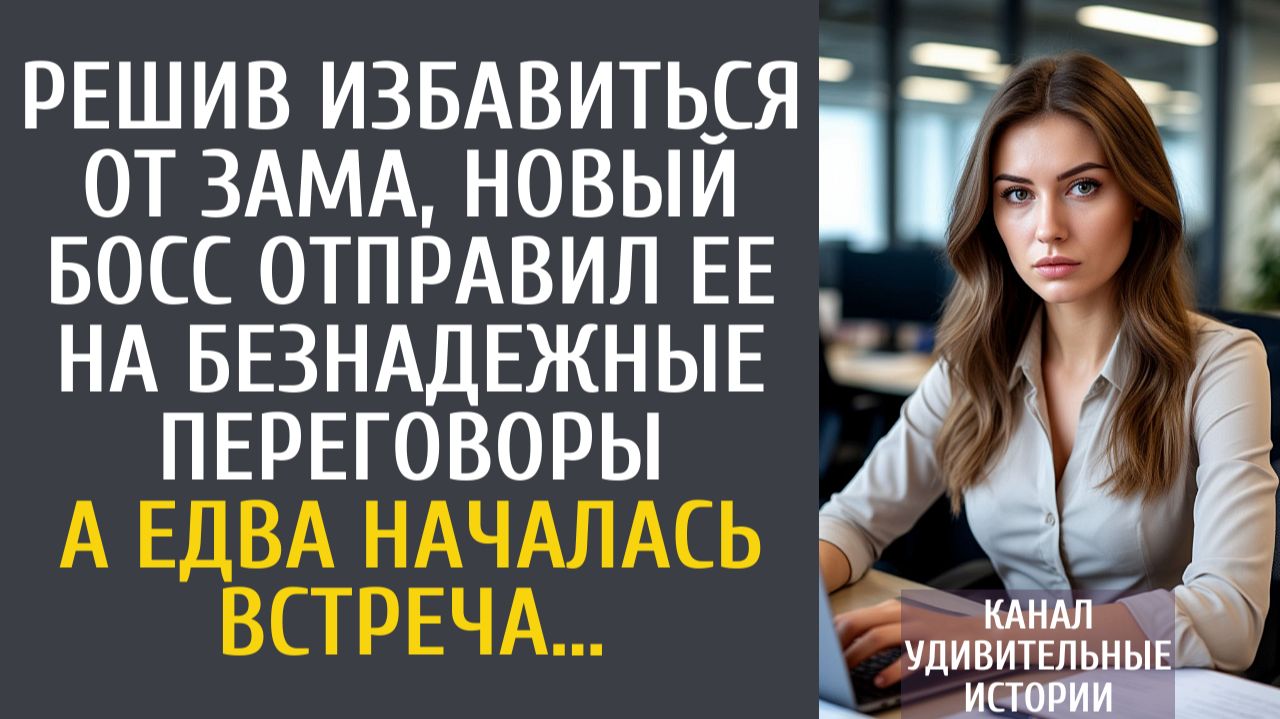 Истории из жизни Решив избавиться от зама, новый босс отправил ее на безнадежные переговоры…