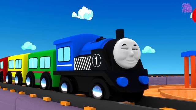 🚂 Чух-чух поезд — весёлый мультфильм про паровозик для детей и малышей