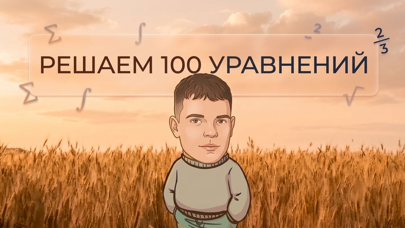 РЕШАЕМ 100 УРАВНЕНИЙ 7,8,9 класс. Запись трансляции от 23.09