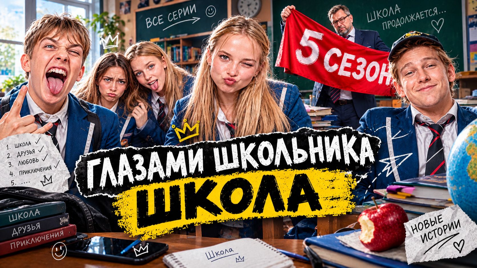 2 Часть От первого лица:Школа 5 😳 ГЛАЗАМИ ШКОЛЬНИКА I ВСЕ СЕРИИ 😵💫САМЫЙ ЛУЧШИЙ СЕРИАЛ ПРО ШКОЛУ