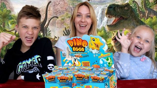 Челлендж Вырасти своего ДИНОЗАВРА из яйца Dino Eggs