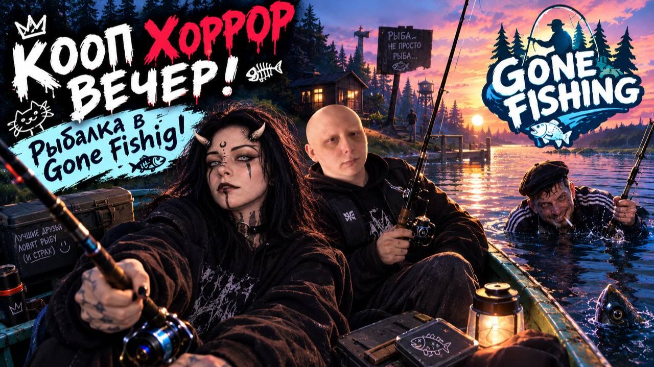 🟦1🟦Коопим рыбачим боимся C @bald_streamer_  🟦 Gone Fishing 🟦