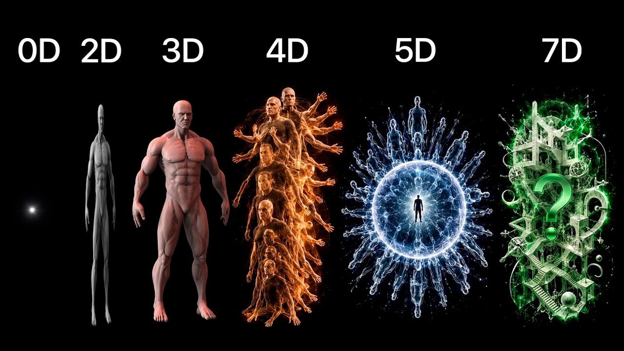 Подробное объяснение всех измерении от 0D до 7D ✨