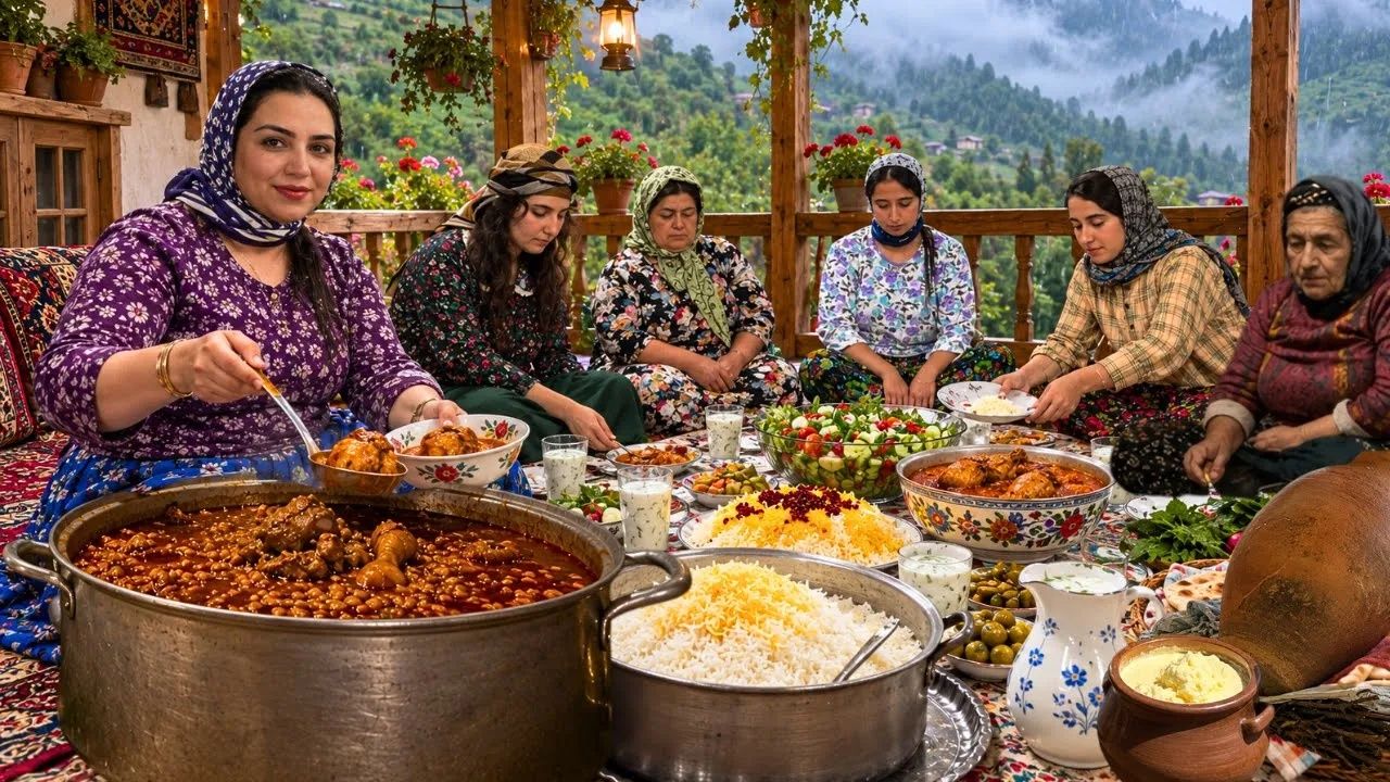 Деревня Индия. Rainy Village Life In Northern Iran 🌧️ ｜ Homemade Butter & Grandma’s Turkey Stew