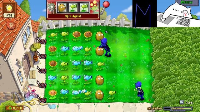 Играю в Plants Vs Zombie Replanted