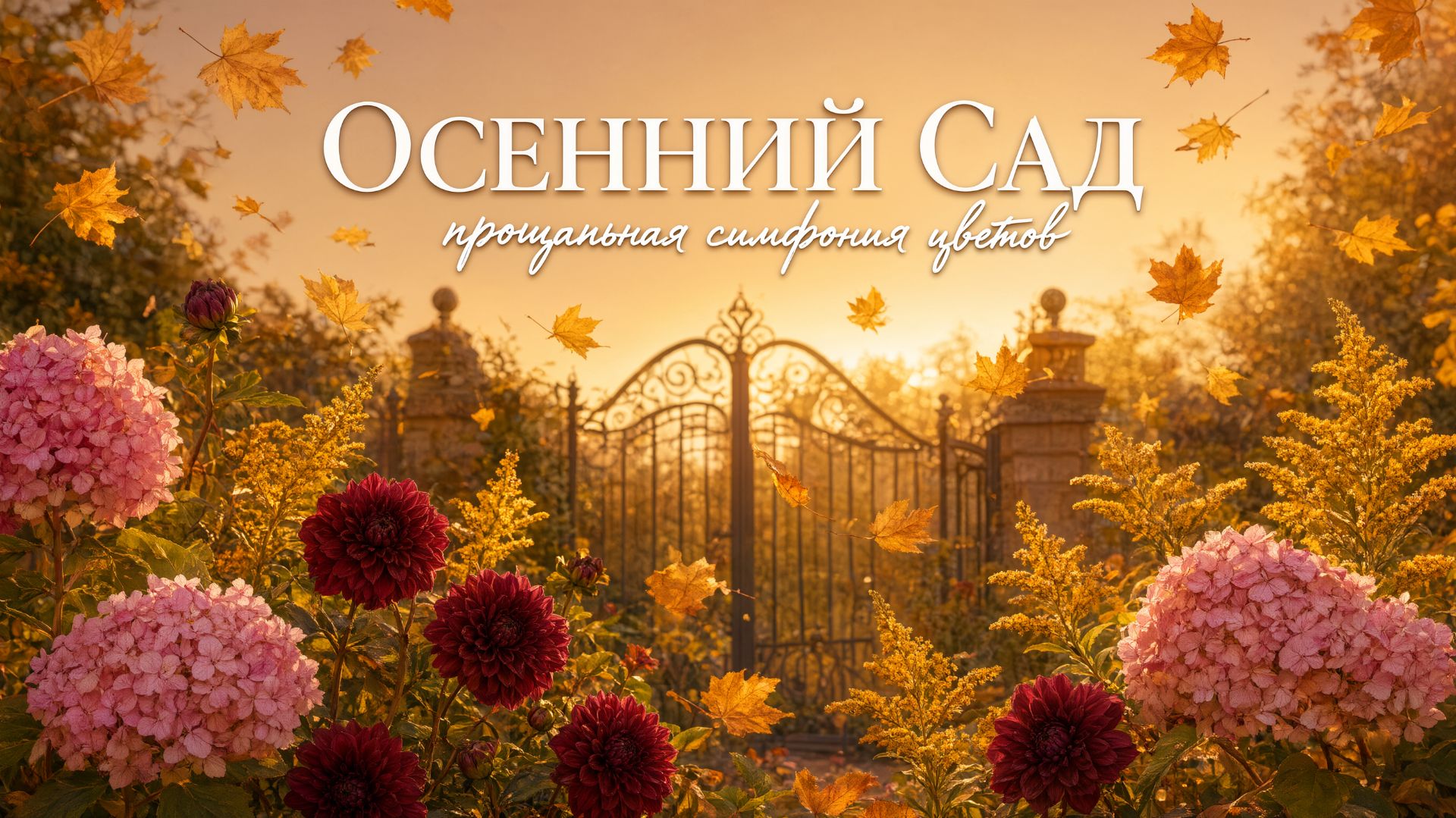 🍂 Осенний сад: прощальная симфония цветов.