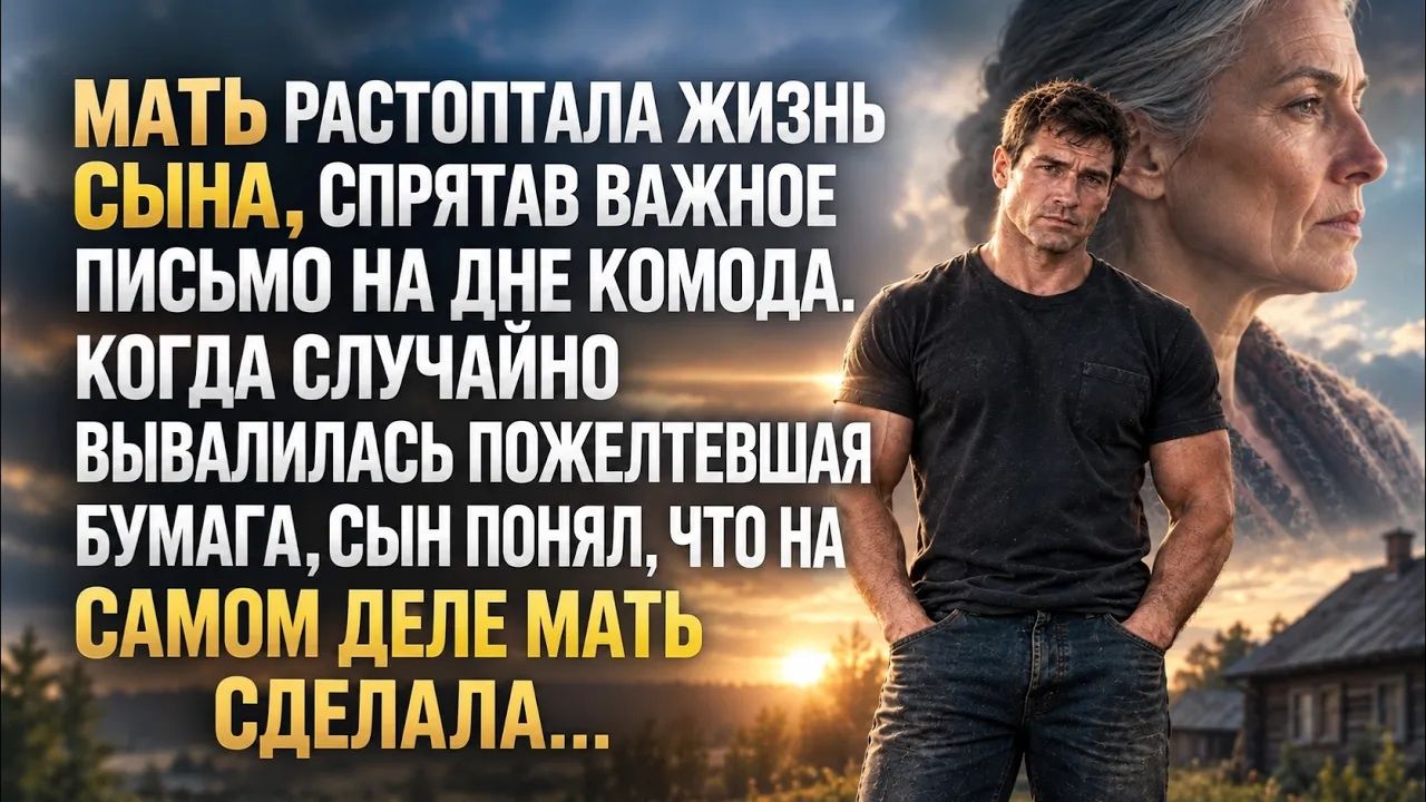 Мать растоптала жизнь сына, спрятав важное письмо...