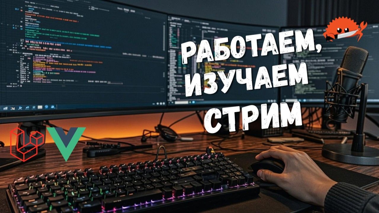 Немного Rust, потом работка Vue + Laravel | CachyOS Arch Linux