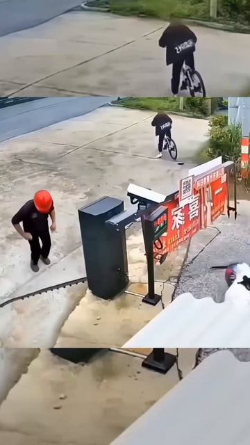 Опасный шлагбаум!