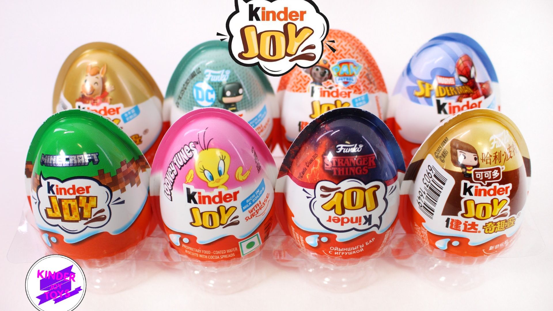 Kinder JOY! Разные серии! Микс сюрпризов Киндер Джой: Гарри Поттер, Щенячий патруль, Майнкрафт и др.