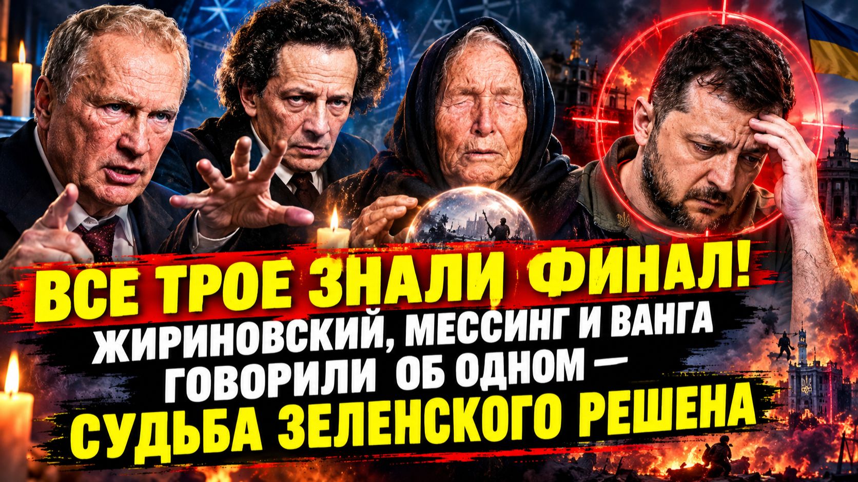 «ВСЕ ТРОЕ ЗНАЛИ ФИНАЛ! Жириновский, Мессинг и Ванга говорили об одном — судьба Зеленского решена
