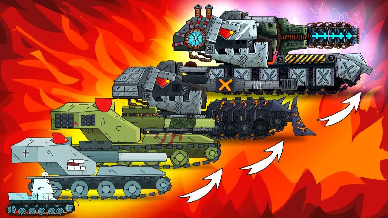 Все серии Waffentrager Auf E-100 + 2 бонусных окончания — Мультфильмы о танках