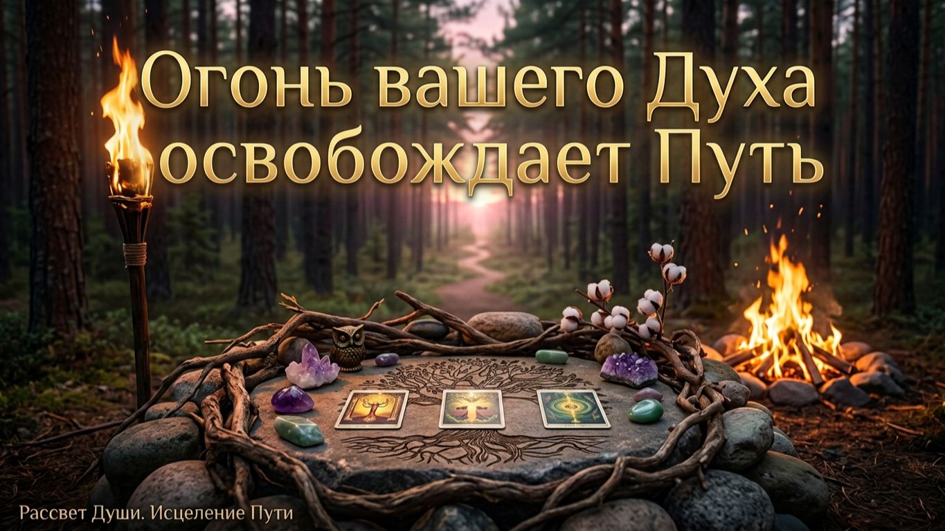 Огонь Вашего Духа освобождает Путь. Таро поток на Открытие Дорог.