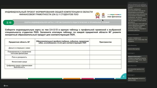 Программа СПО, ФМЦ, 08.09 - 28.09