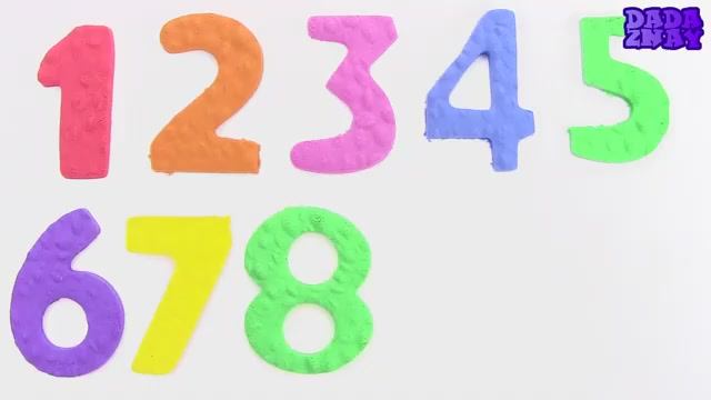 Кинетический Песок. Учим цифры от 1 до 10. Учимся считать Для детей