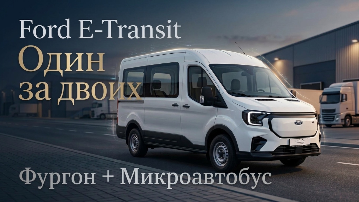 Заменяет фургон и минивэн! Почему Ford E-Transit 6 мест - идеальный рабочий инструмент?