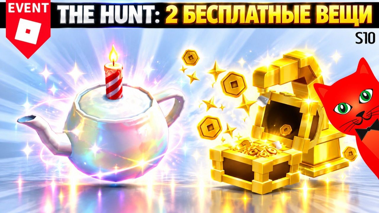 БЕСПЛАТНЫЙ ЧАЙНИК И СУНДУК [S10, Roblox PLUS] Охота: РОБЛОКС 20 | The Hunt Roblox 20 | Финал ивента