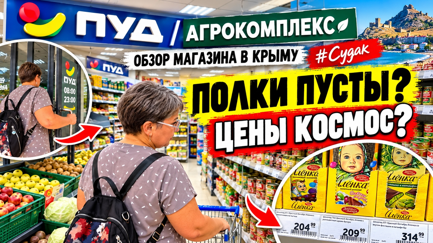 #Крым - Пустые магазины, что происходит прямо сейчас!? Магазин ПУД - Агрокомплекс #Цены