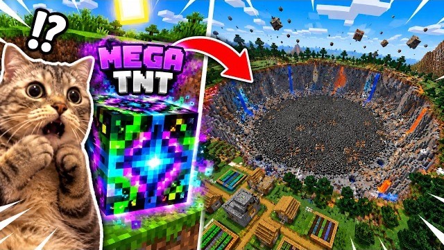 КОТ ВЗОРВАЛ МЕГА TNT В МАЙНКРАФТ 💥🐱
