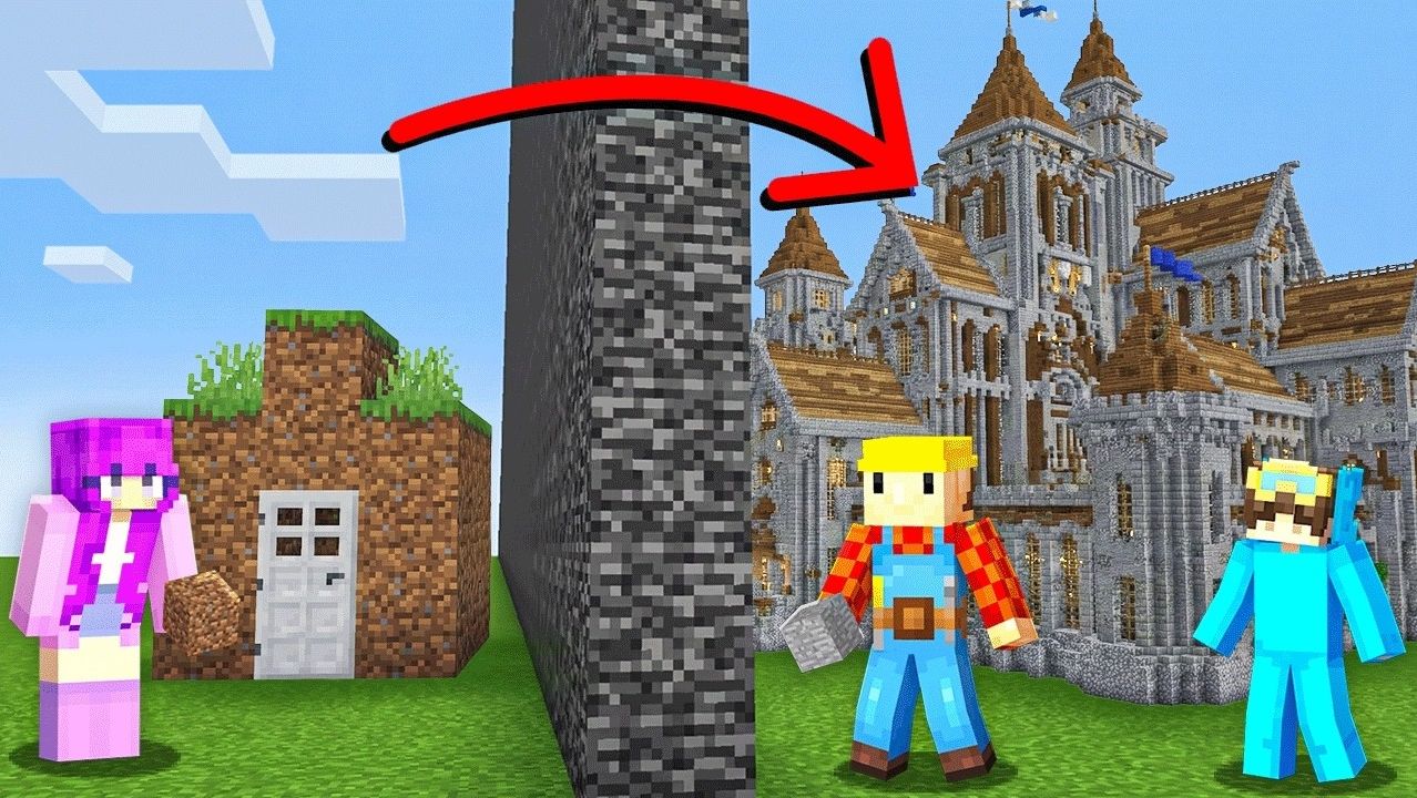 Я нанимаю опытного строителя в Minecraft, чтобы подшутить над своим кумиром в Build Battle.