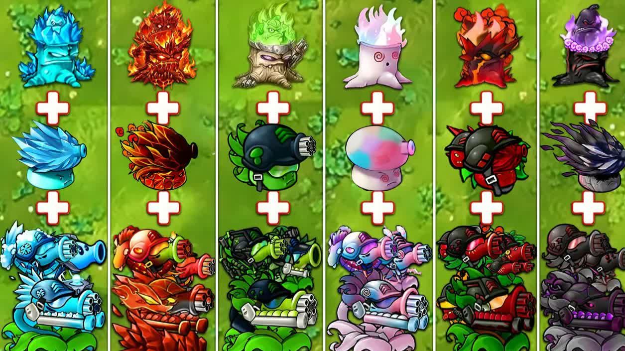Испытание в PvZ 1 Fusion 3.9: Гатлинг против Факельно-дымового против Обсидианового Гаргантюа