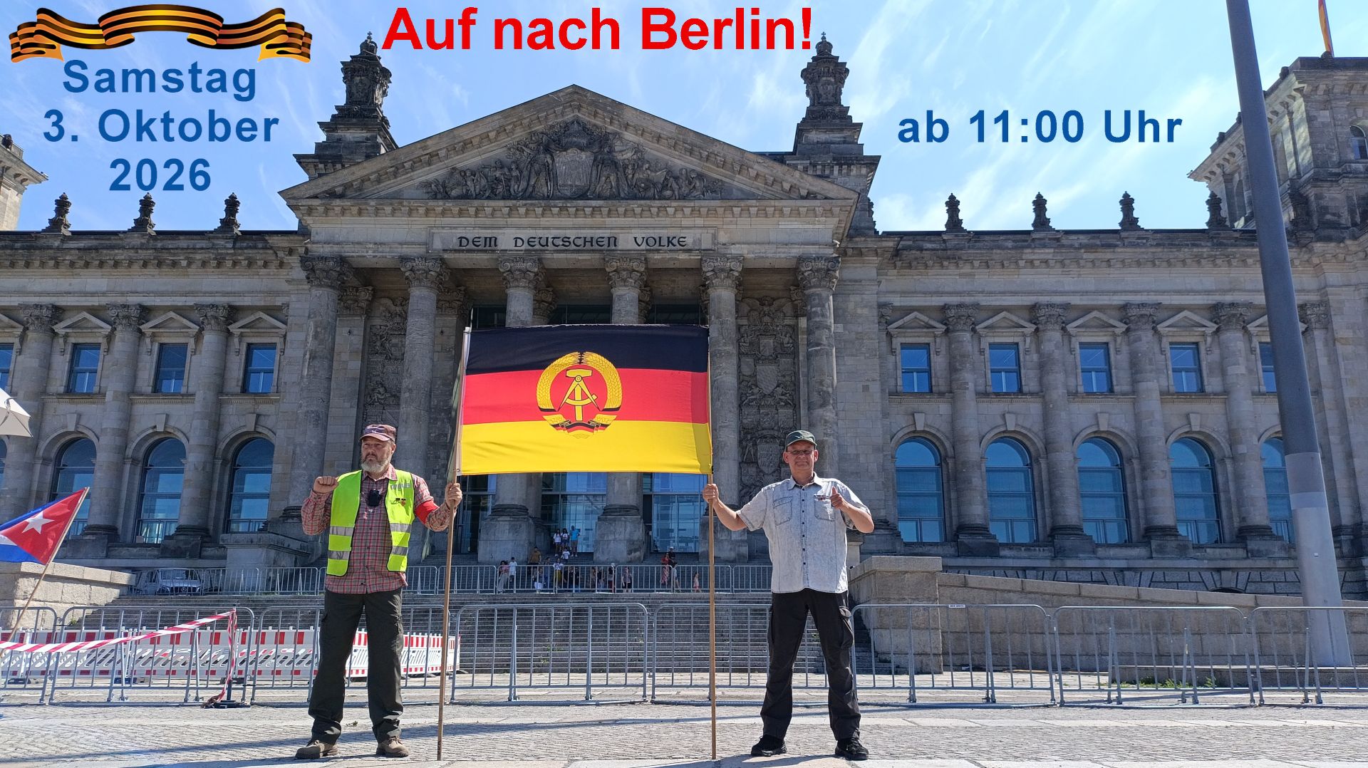 Auf Nach Berlin 3. Oktober 2026! Befreiung Vom Faschismus 2.0