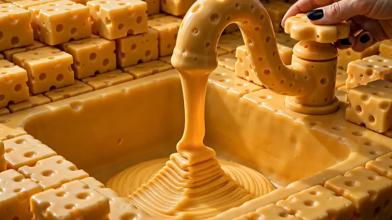 🧀 The Most Satisfying Food Sinks Ever | Oddly Satisfying Food AI ASMR