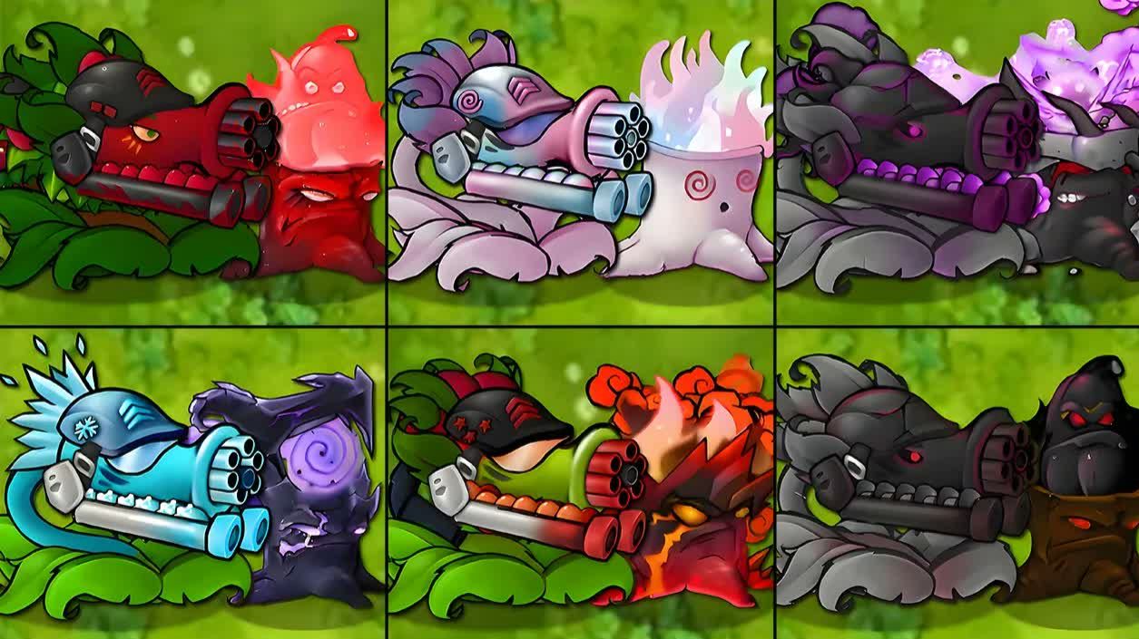 PvZ Fusion 3.9: Команда Ultimate — Большой Гатлинг и Факельное дерево против Обсидианового Гаргантюа