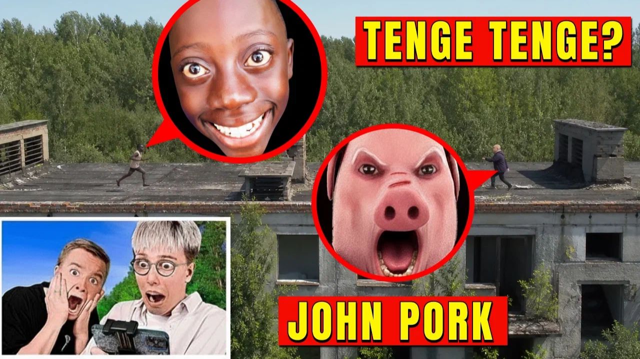 Я СНЯЛ ТЕНГЕ ТЕНГЕ Vs ДЖОН ПОРК в Реальной Жизни! 😱 (Свинтус Сошёл с Ума)