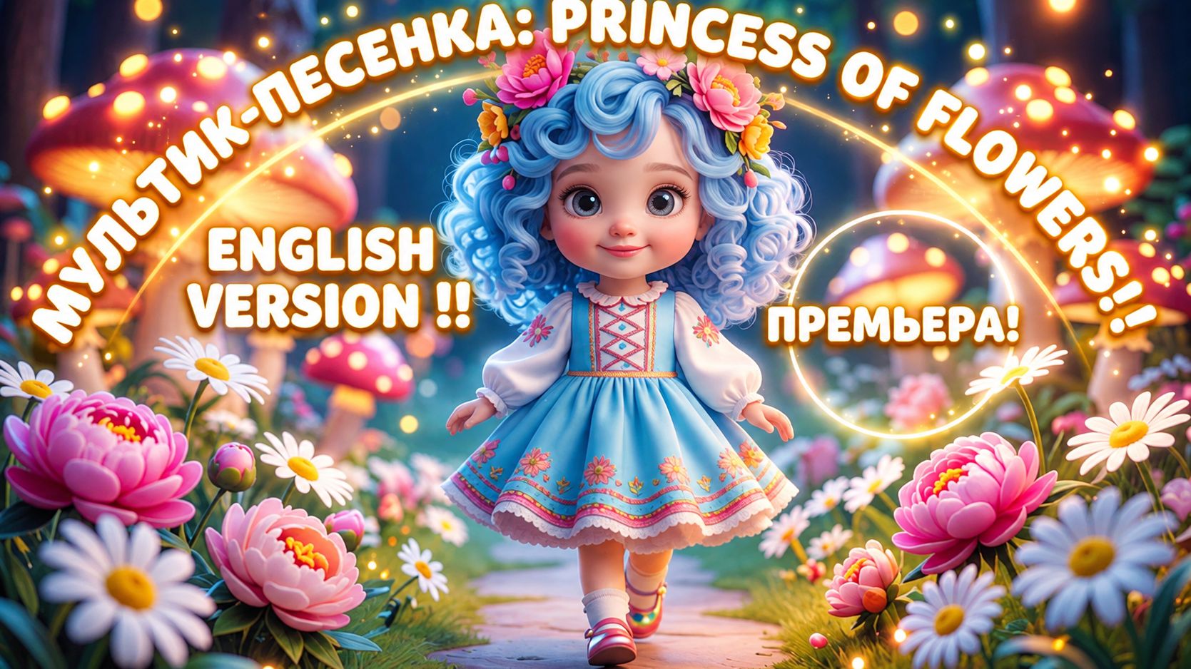 👑«PRINCESS OF FLOWERS» — ENGLISH VERSION | ПРЕМЬЕРА ВОЛШЕБНОЙ МУЛЬТ-ПЕСЕНКИ ДЛЯ ДЕТЕЙ!🌸