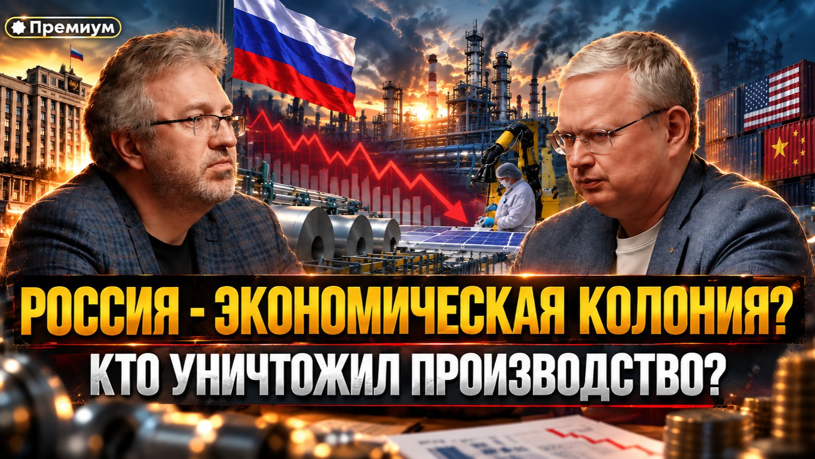 Михаил Делягин | Россия - экономическая колония? Кто уничтожил производство?
