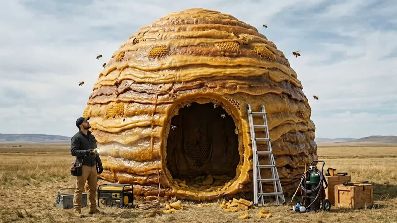 I Built A Luxury Spa Inside A Giant Beehive! 🐝🍯