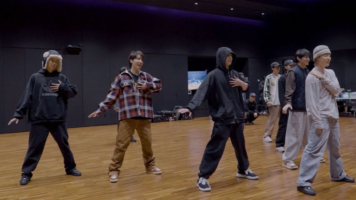 Репетиционный эскиз к мировому турне BTS ‘ARIRANG’