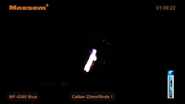Фальшфейер огневой синий 60 секунд «Hand Flare» Maxsem MF-0260 Blue