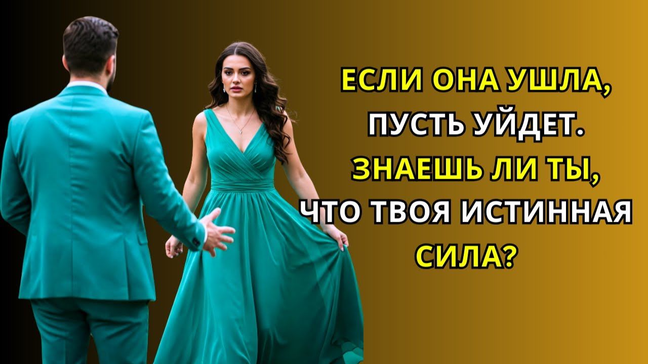 Если она выберет другого, молча отпусти её... ведь настоящая победа у того, кто умеет двигаться