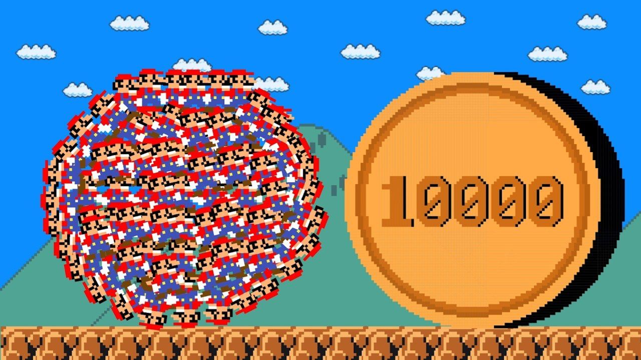 ЧТО, ЕСЛИ БЫ СУЩЕСТВОВАЛО 9 999 МАРИО?