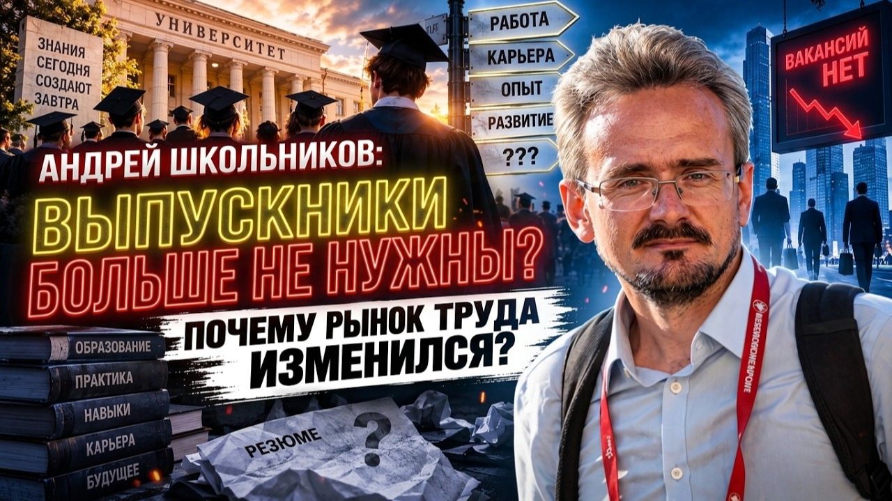 Андрей Школьников: Диплом уже не гарантирует работу? Почему меняется рынок труда