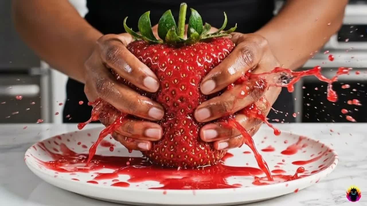Giant Fruit Ball Reveal | Crushing & Squeezing Satisfying ASMR 🍓🍑🍒