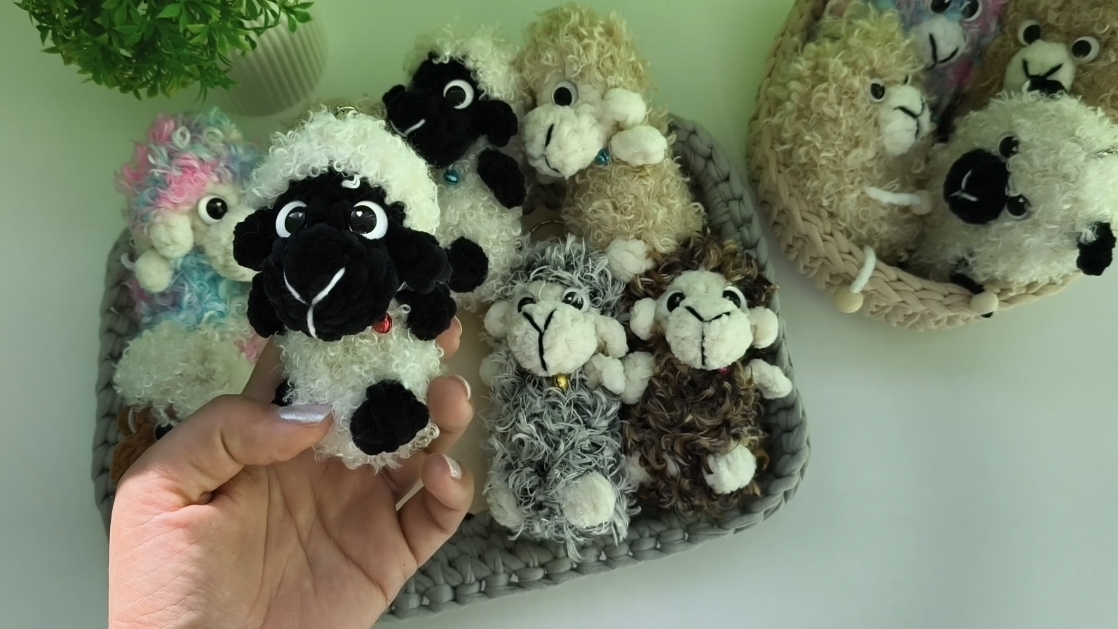 Вязаные брелочки овечки 🐑  покупки 🌟готовые работы