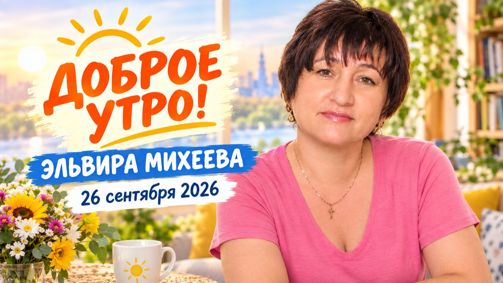 Эльвира Михеева в эфире Доброго утра, запись от 26.09.2026г.